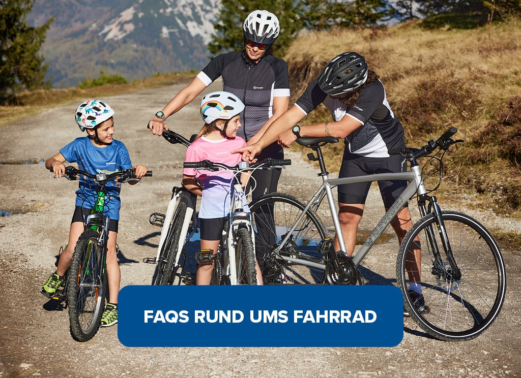 FAQ rund ums Fahrrad. Hier klicken.