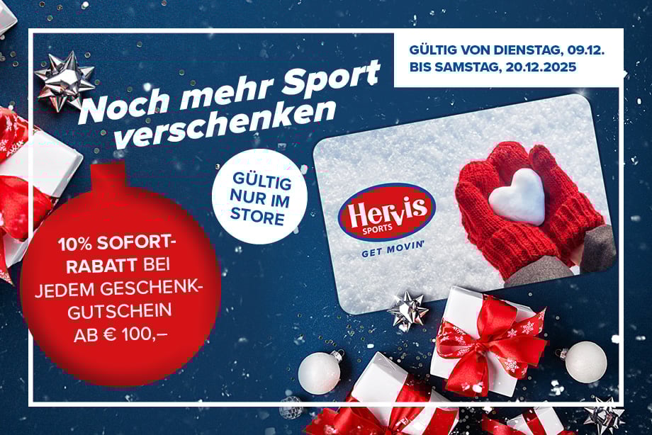 10% Sofortrabatt bei jedem Geschenkgutschein ab €100,-. Gültig von Dienstag 9.12.2025 bis Samstag 20.12.2025 nur im Store.