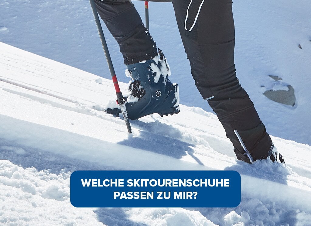 Welche Skitourenschuhe passen zu mir? Mehr erfahren.