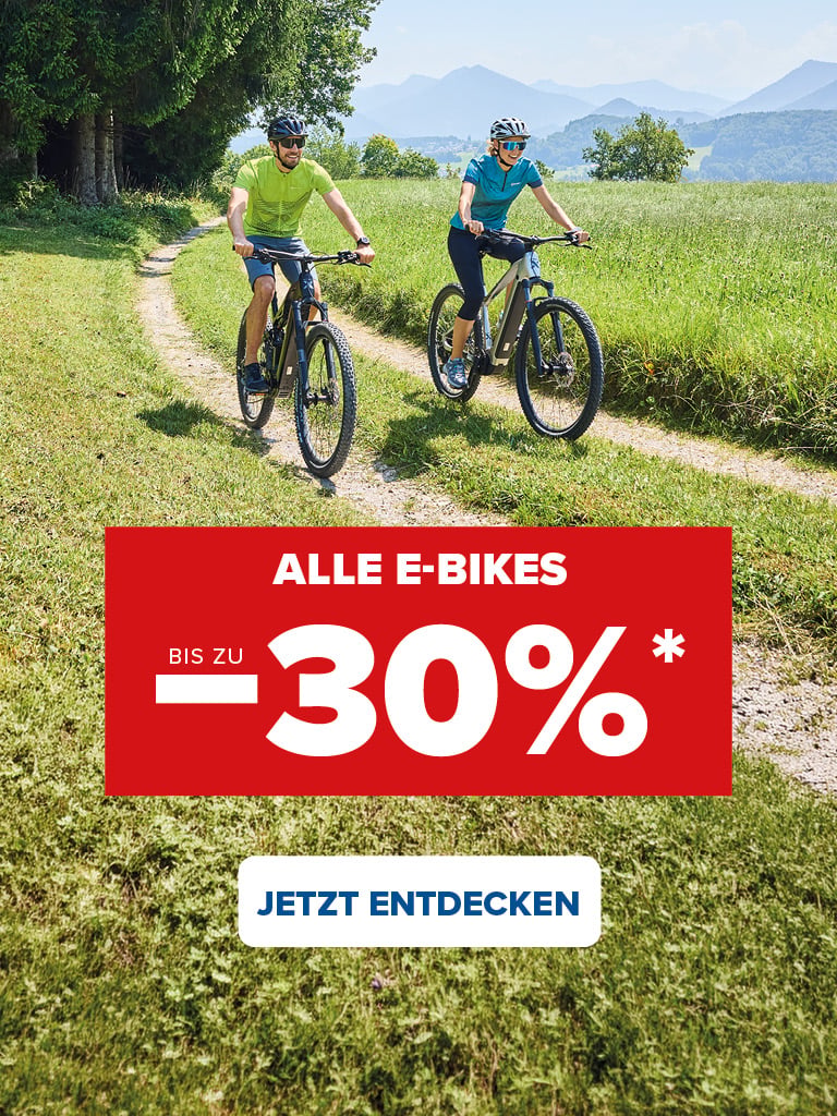 Alle E-Bikes bs zu -30%* - Jetzt Entdecken