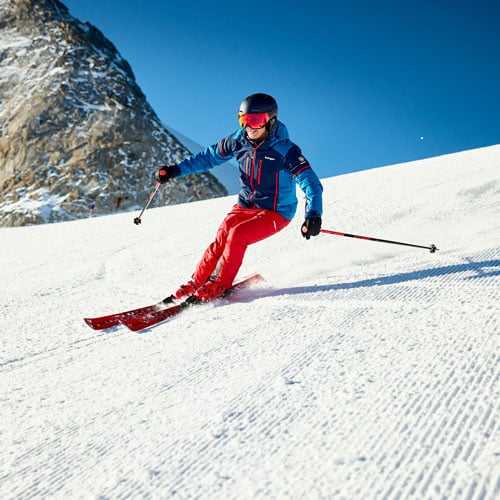 Skifahren Technik