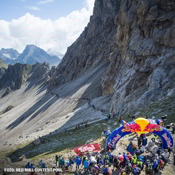 Das Team Hervis beim Red Bull Dolimitenmann 2020