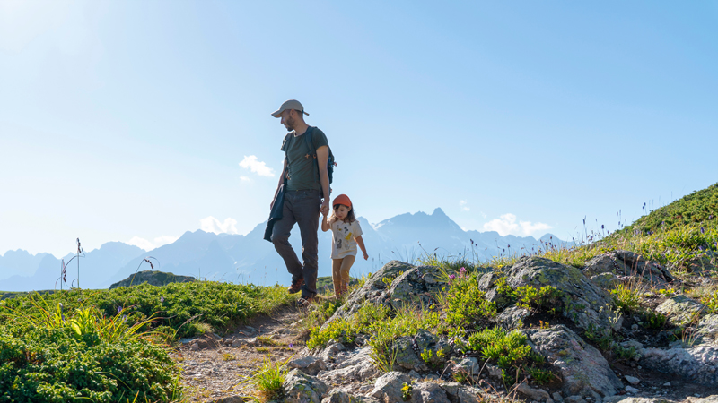 Hüttenwanderung mit Kindern in Österreich