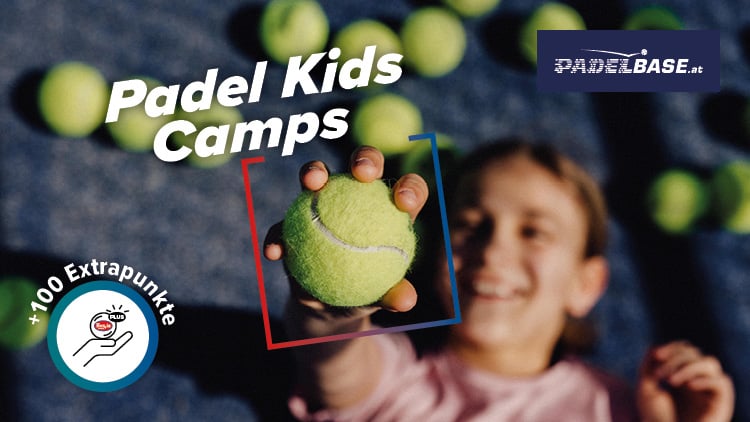 Padel Kids Camp mit padelbase.at. +100 Punkte in der Hervis App bei Anmeldung für HSC Kunden