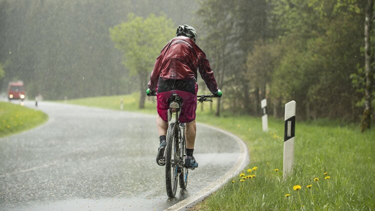 E-Bike im Regen