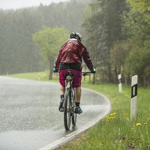 E-Bike im Regen