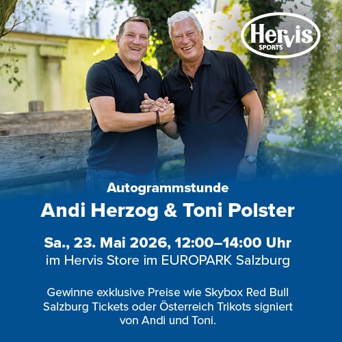 Autogrammstunde Toni Polster & Andreas Herzog im Europark Autogrammstunde Toni Polster & Andreas Herzog