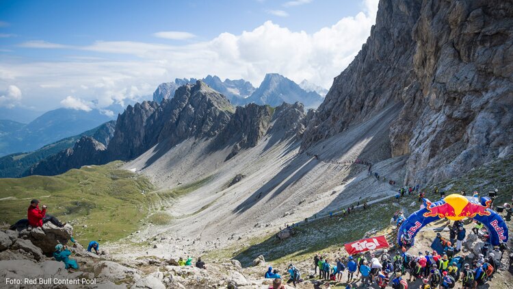 Das Team Hervis beim Red Bull Dolomitenmann